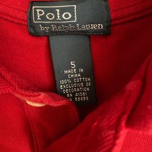 Ralph Lauren youth Polo size 5